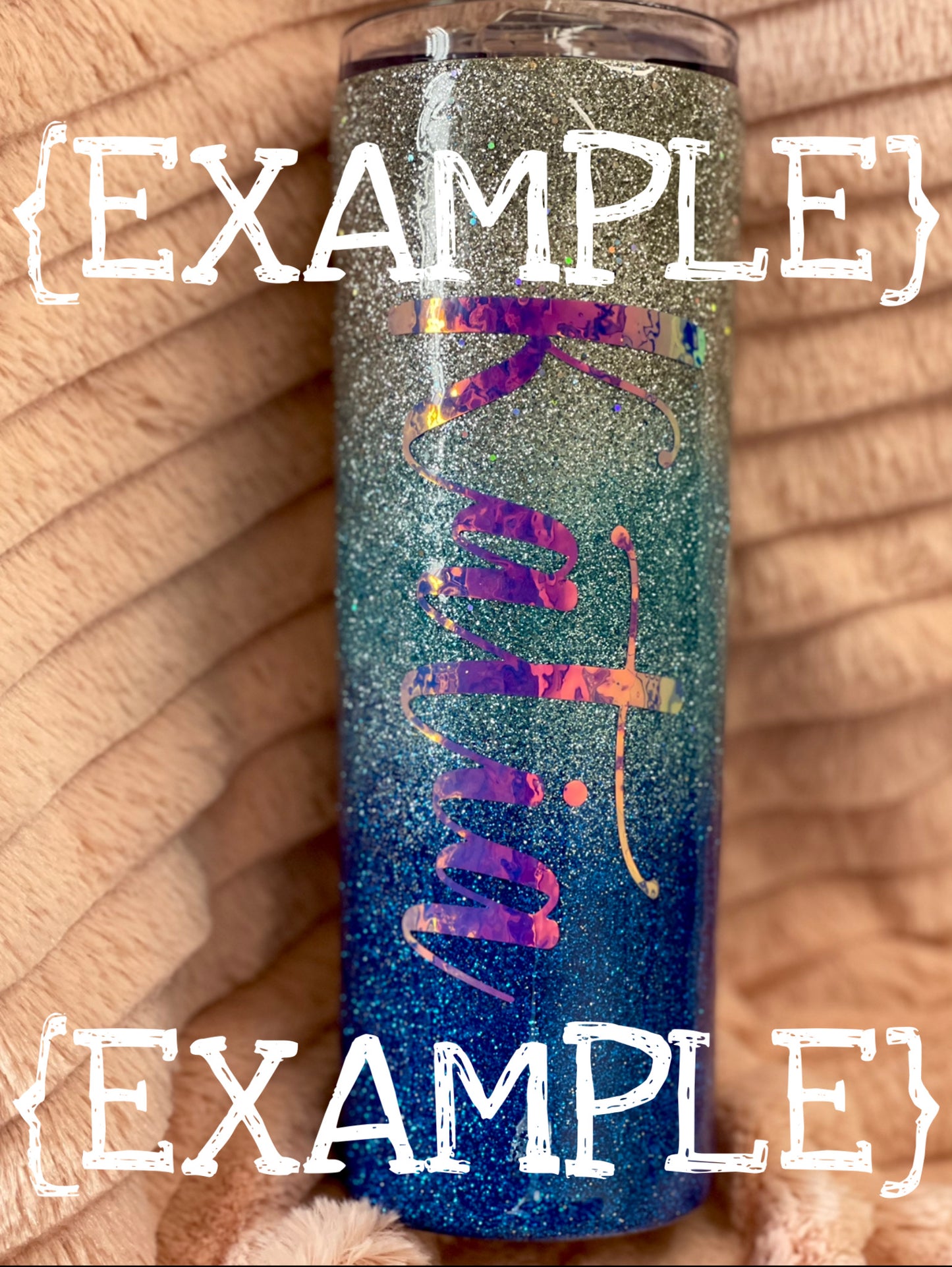 Custom Glitter Tumbler